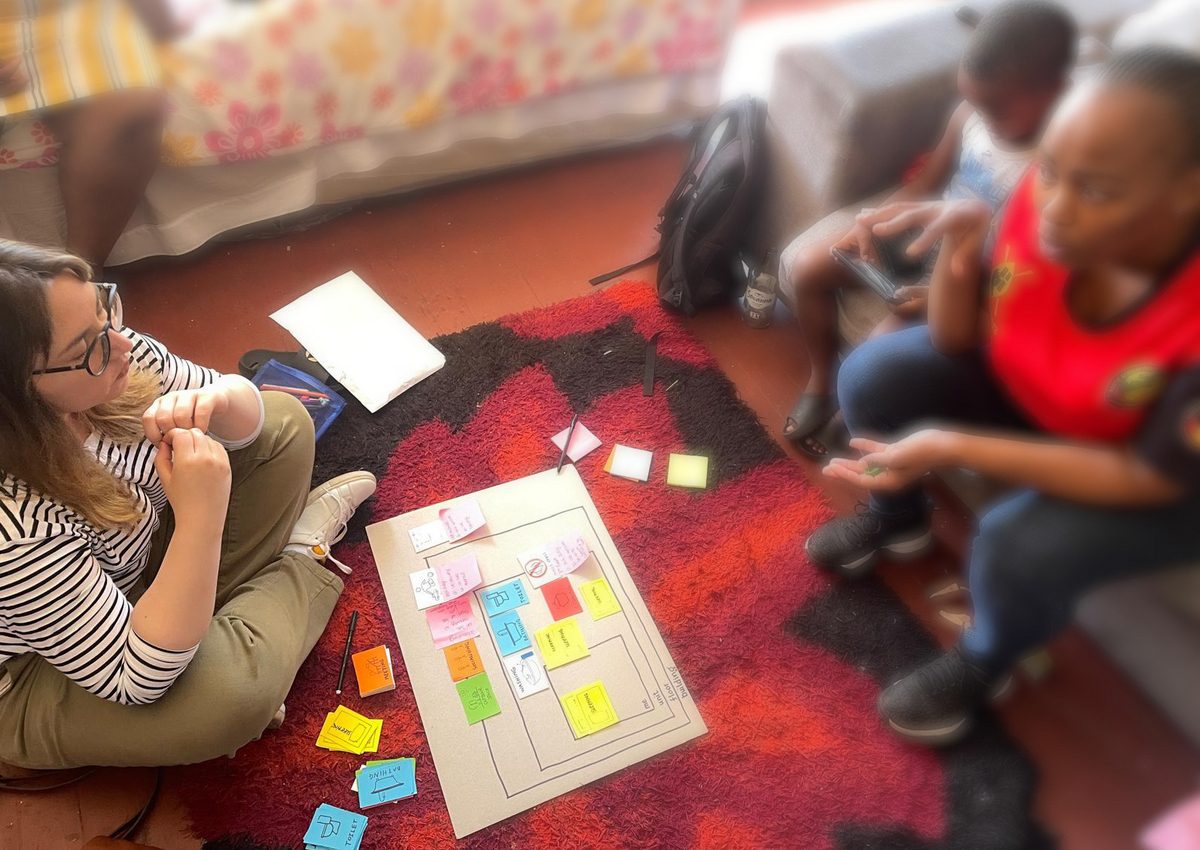 Oana joins the Change by Design workshop in Johannesburg
