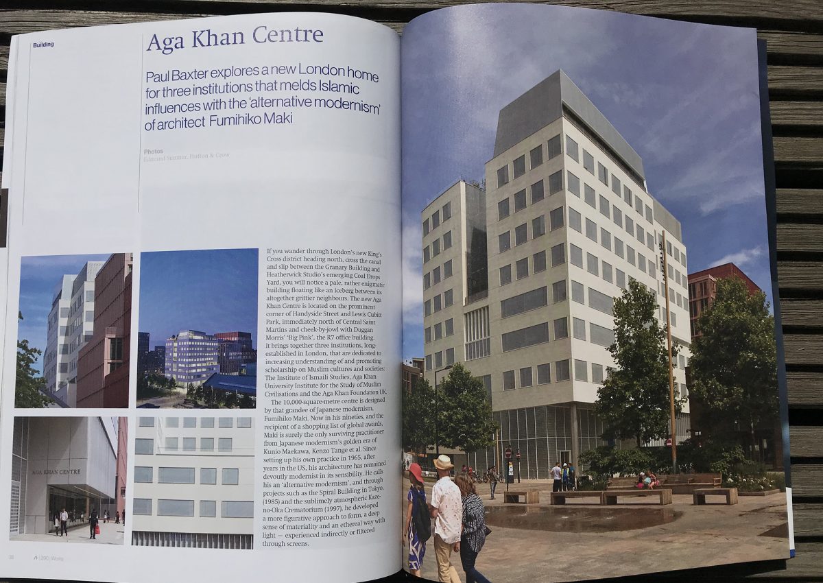 Paul Baxter explores Fumihiko Maki's Aga Khan Centre