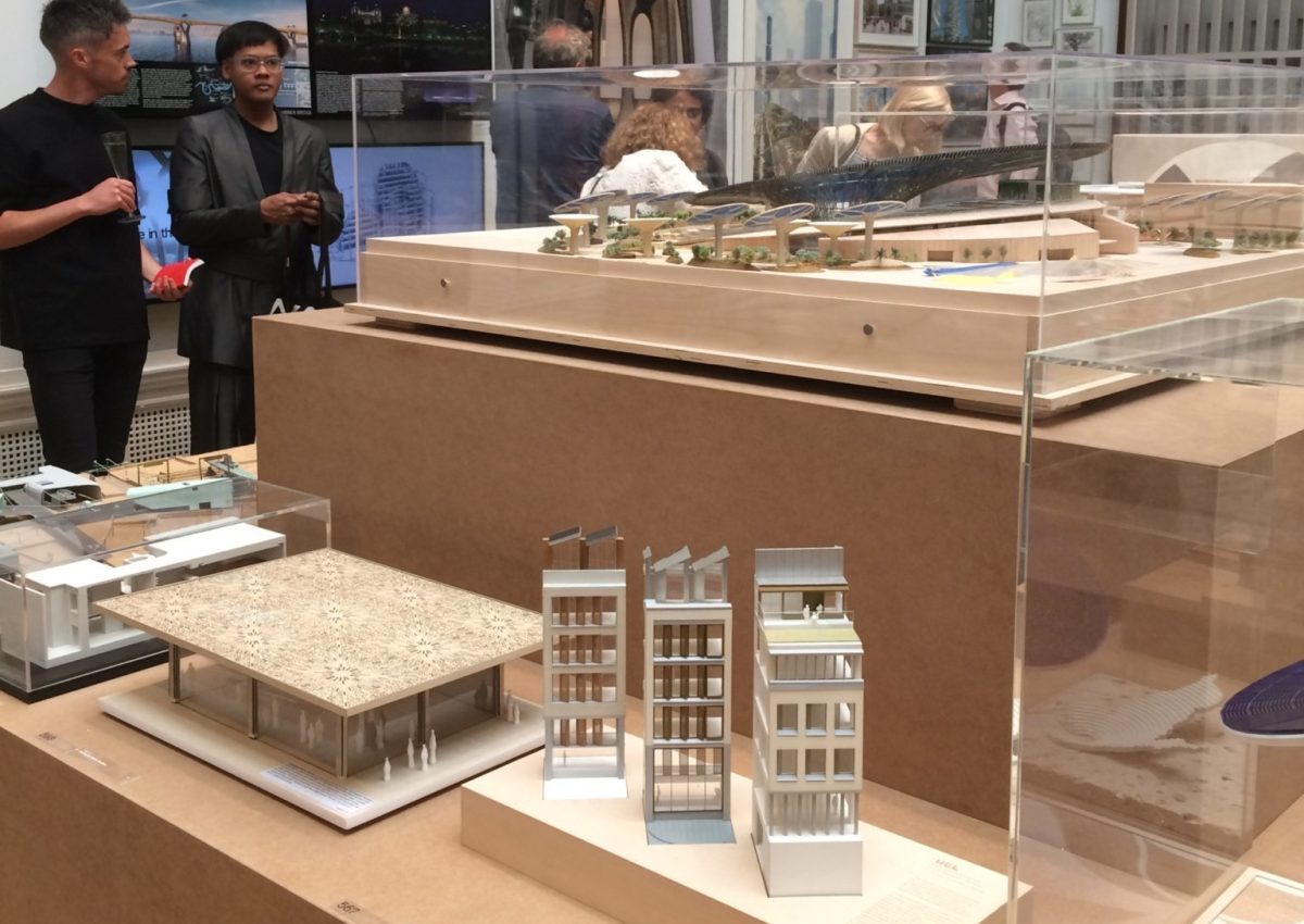 Models go on show at the RA Summer Exhibition